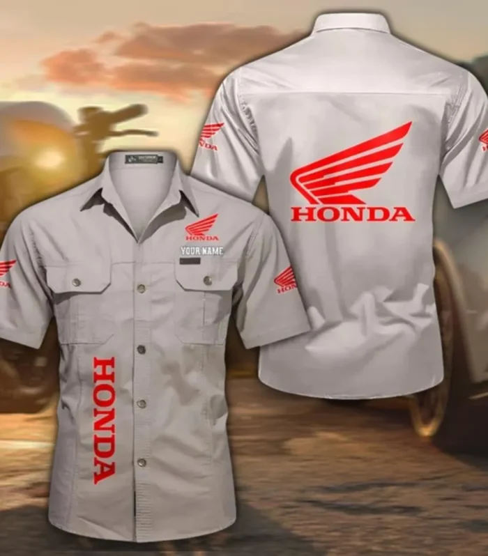 SportBike Classic Short Sleeve Shirt, Custom Name CAR392 - Beige