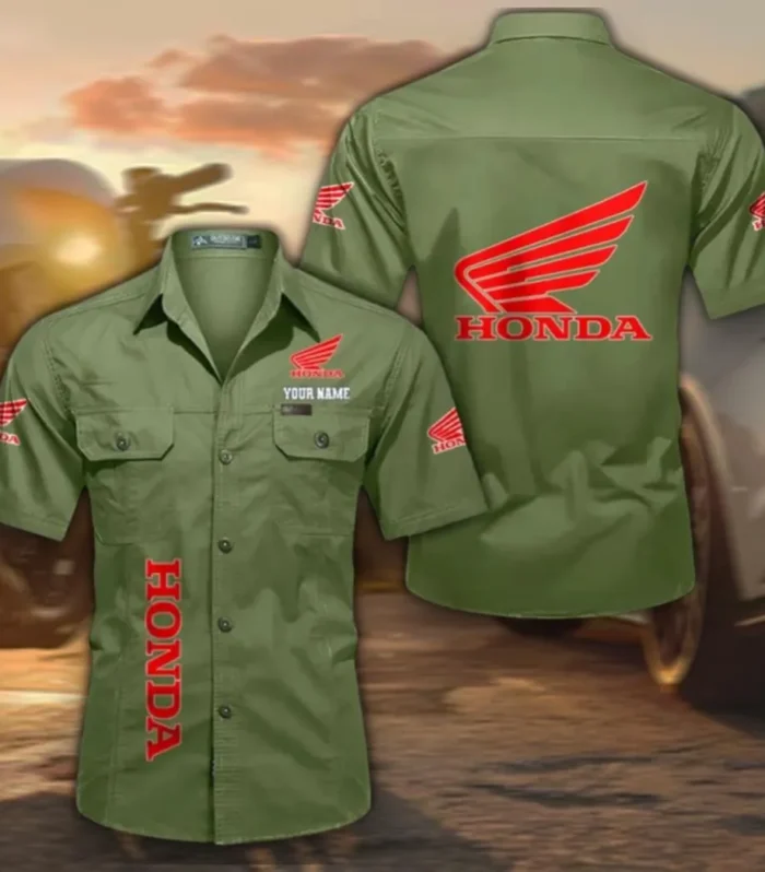 Dual-SportMotorcycle Men's Everyday Short Sleeve Shirt, Custom Name CAR392 - Fruit Green