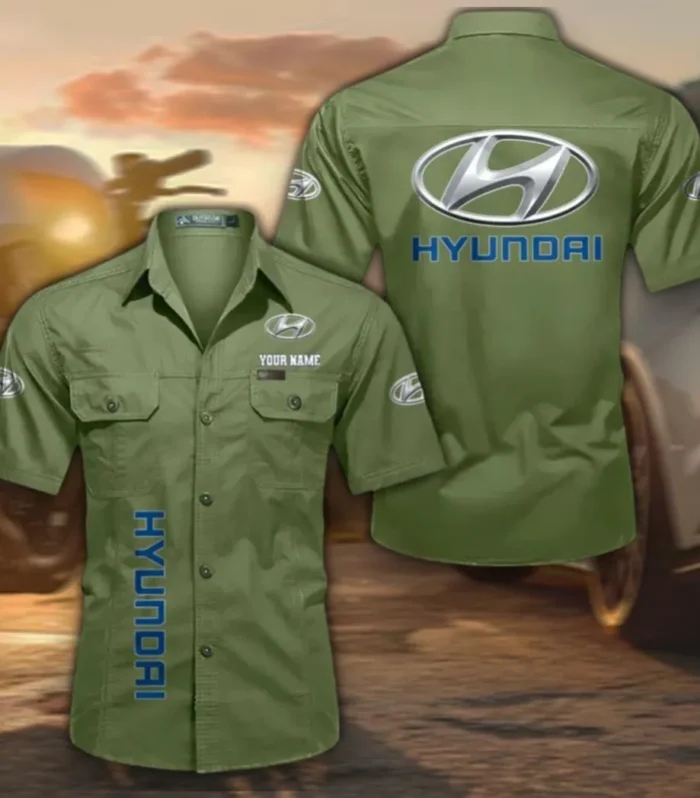 Passenger Vehicle Men's Everyday Short Sleeve Shirt, Custom Name CAR392 - Fruit Green