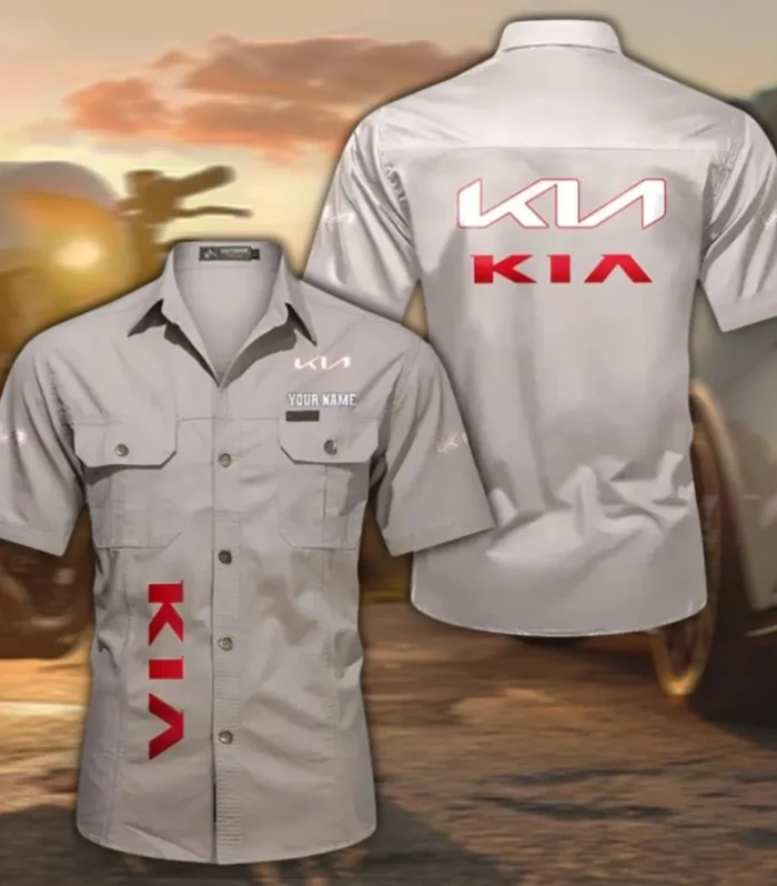 Urban Hatchback Classic Short Sleeve Shirt, Custom Name CAR392 - Beige