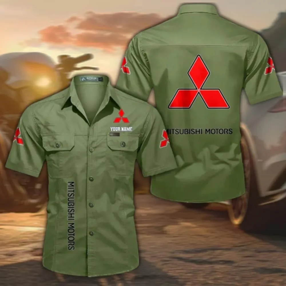 Family Hatchback Men's Everyday Short Sleeve Shirt, Custom Name CAR392 - Fruit Green