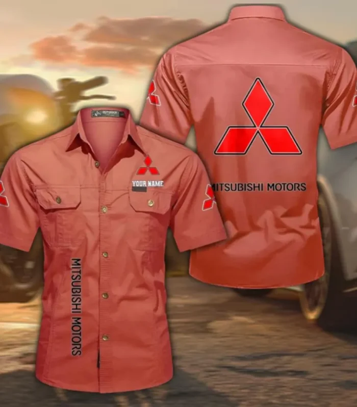 Sport Utility Vehicle Casual Short Sleeve Shirt, Custom Name CAR392 - Red