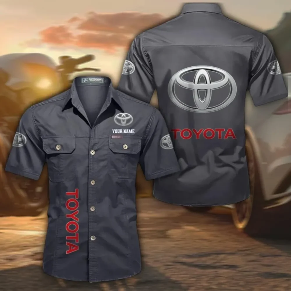 Reliable Car Cotton Short Sleeve Shirt, Custom Name CAR392 - Gray