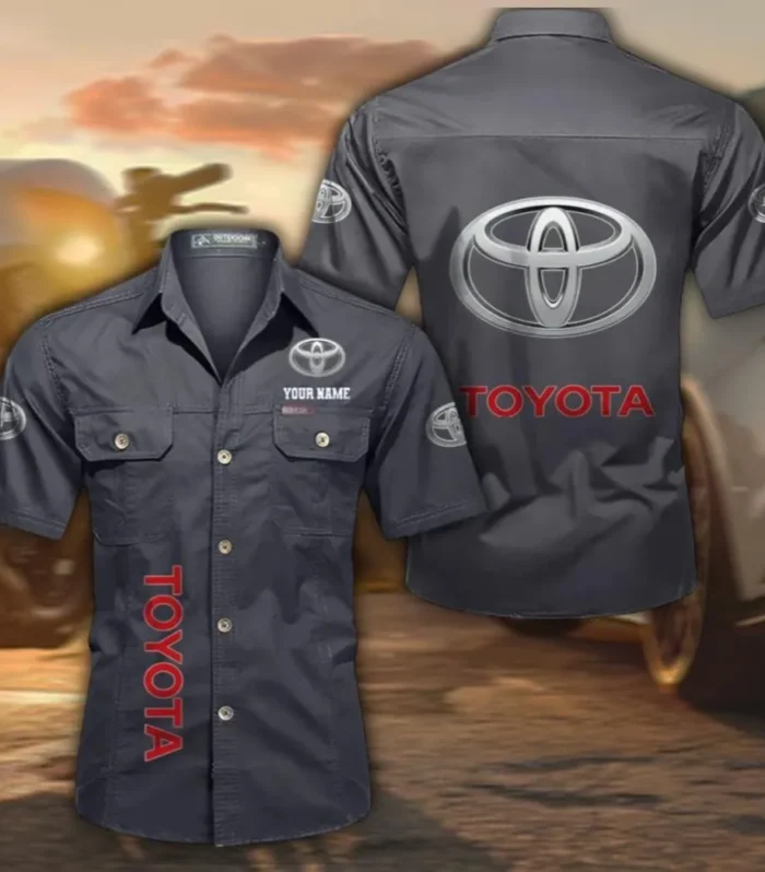 Reliable Car Cotton Short Sleeve Shirt, Custom Name CAR392 - Gray