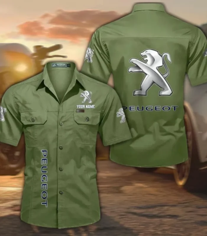 Urban Ride Men's Everyday Short Sleeve Shirt, Custom Name CAR392 - Fruit Green