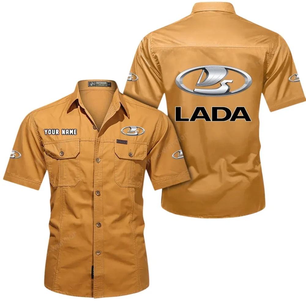 Everyday Car Exclusive Logo Short Sleeved Shirt, Gift For Everyday Car Enthusiasts CAR444 - Turmeric - Image 2