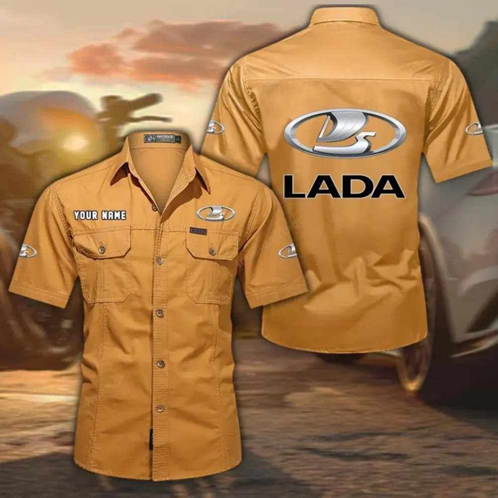 Everyday Car Exclusive Logo Short Sleeved Shirt, Gift For Everyday Car Enthusiasts CAR444 - Turmeric