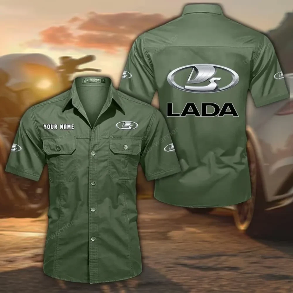 Reliable Automobile Exclusive Logo Short Sleeved Shirt, Gift For Reliable Automobile Lovers CAR444 - Army Green
