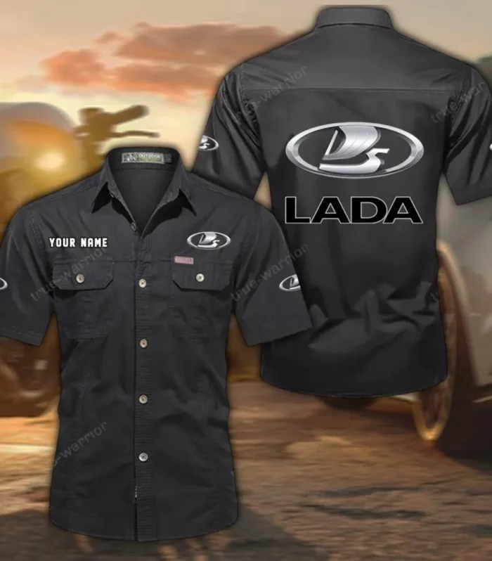 Compact Car Exclusive Logo Short Sleeved Shirt, Gift For Compact Car Lovers CAR444 - Black