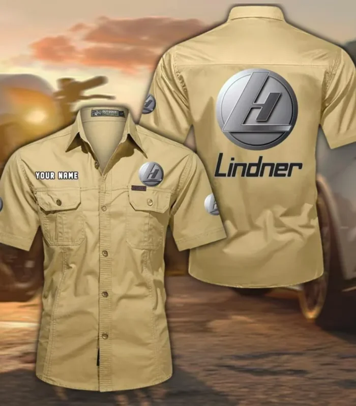 Agripro Power Machines Exclusive Logo Short Sleeved Shirt, Gift For Agripro Power Machines Enthusiasts CAR444 - Khaki