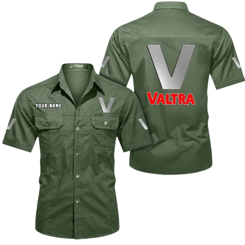Landmaster Machines Exclusive Logo Short Sleeved Shirt, Gift For Landmaster Machines Enthusiasts CAR444 - Army Green - Image 2
