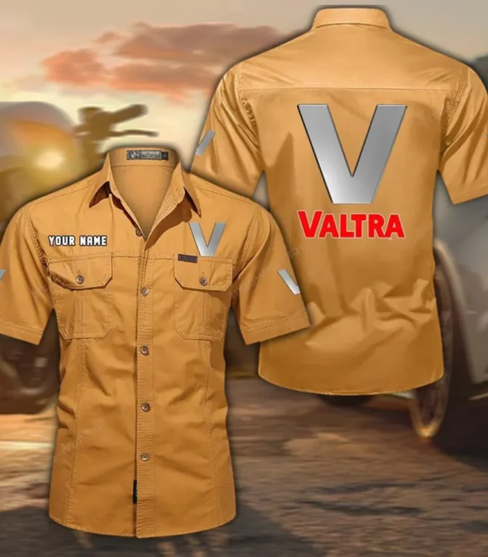 High-Performance Farm Tractor Exclusive Logo Short Sleeved Shirt, Gift For High-Performance Farm Tractor Lovers CAR444 - Turmeric