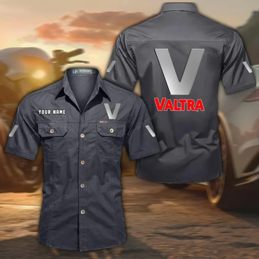 Precision Farming Tractor Exclusive Logo Short Sleeved Shirt, Gift For Precision Farming Tractor Lovers CAR444 - Gray