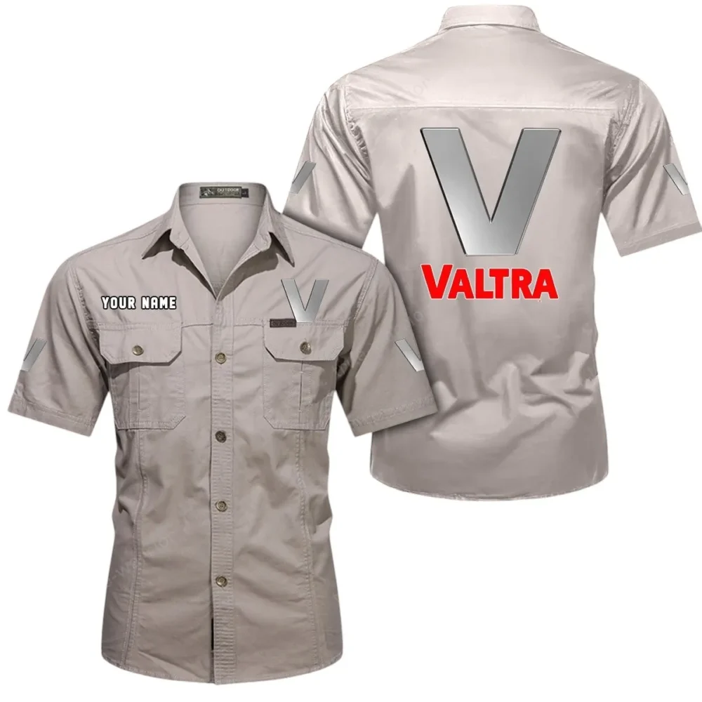 Sustainable Work Tractor Exclusive Logo Short Sleeved Shirt, Gift For Sustainable Work Tractor Lovers CAR444 - Beige - Image 2