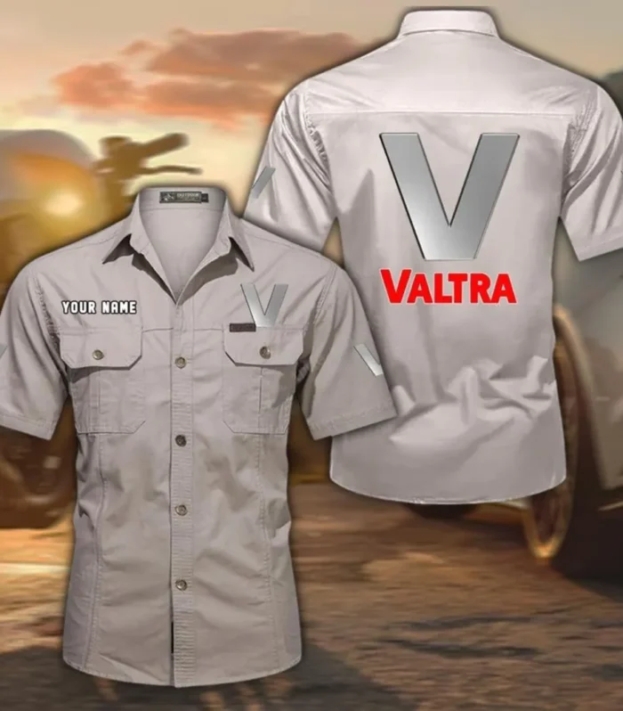 Sustainable Work Tractor Exclusive Logo Short Sleeved Shirt, Gift For Sustainable Work Tractor Lovers CAR444 - Beige