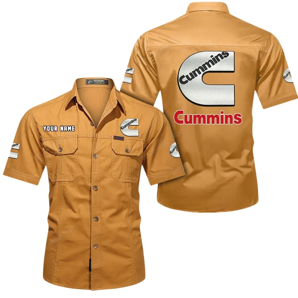 PowerPulse Motors Exclusive Logo Short Sleeved Shirt, Gift For PowerPulse Motors Enthusiasts CAR444 - Turmeric - Image 2