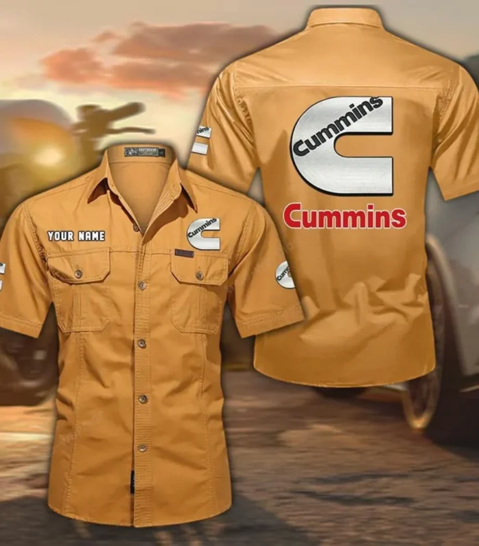 PowerPulse Motors Exclusive Logo Short Sleeved Shirt, Gift For PowerPulse Motors Enthusiasts CAR444 - Turmeric