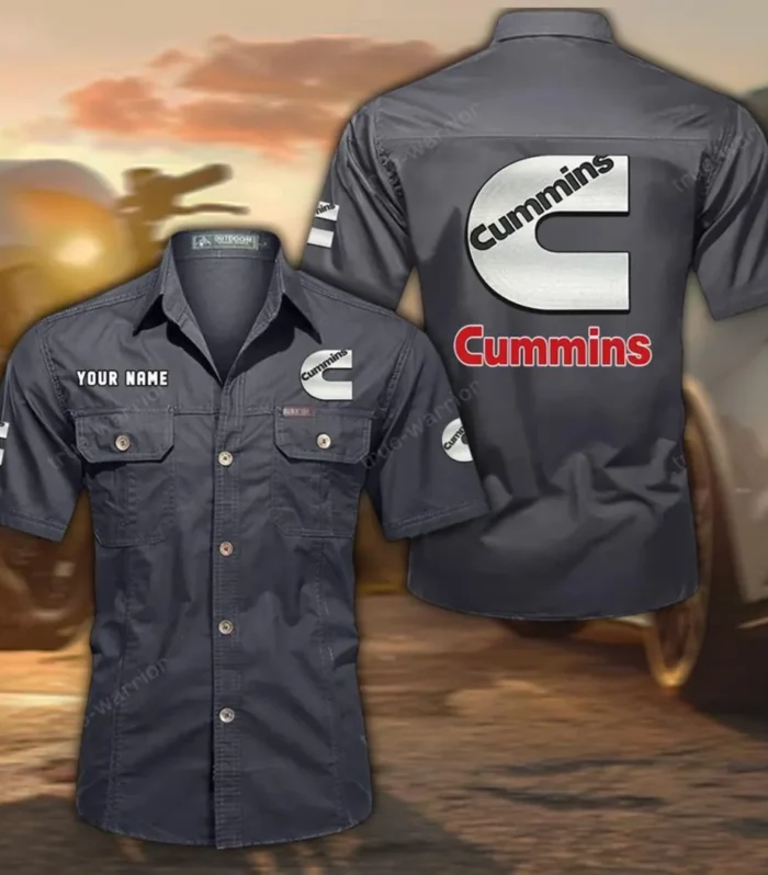 PowerPlus Motors Exclusive Logo Short Sleeved Shirt, Gift For PowerPlus Motors Enthusiasts CAR444 - Gray