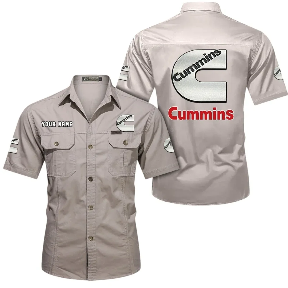 TitanTorque Power Systems Exclusive Logo Short Sleeved Shirt, Gift For TitanTorque Power Systems Enthusiasts CAR444 - Beige - Image 2
