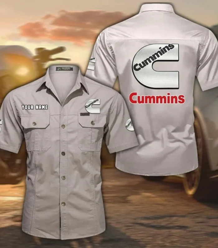 TitanTorque Power Systems Exclusive Logo Short Sleeved Shirt, Gift For TitanTorque Power Systems Enthusiasts CAR444 - Beige