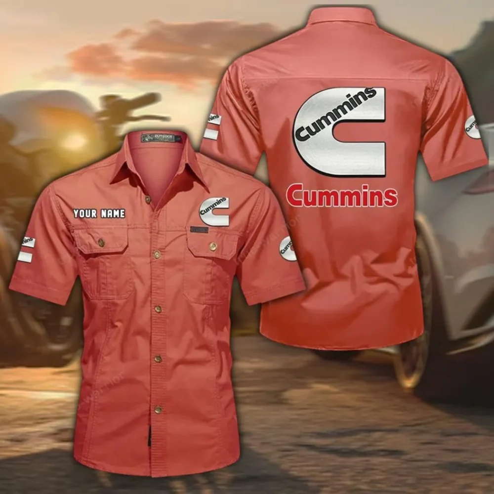 MightyFuel Engines Exclusive Logo Short Sleeved Shirt, Gift For MightyFuel Engines Enthusiasts CAR444 - Red