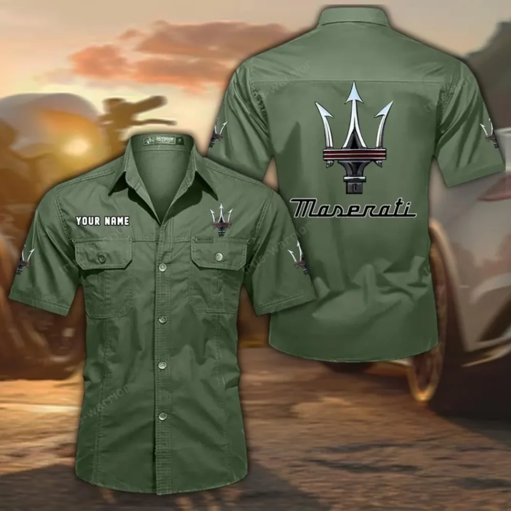 Performance Sedan  Exclusive Logo Short Sleeved Shirt, Gift For Performance Sedan  Enthusiasts CAR444 - Army Green