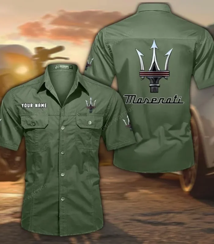 Performance Sedan  Exclusive Logo Short Sleeved Shirt, Gift For Performance Sedan  Enthusiasts CAR444 - Army Green