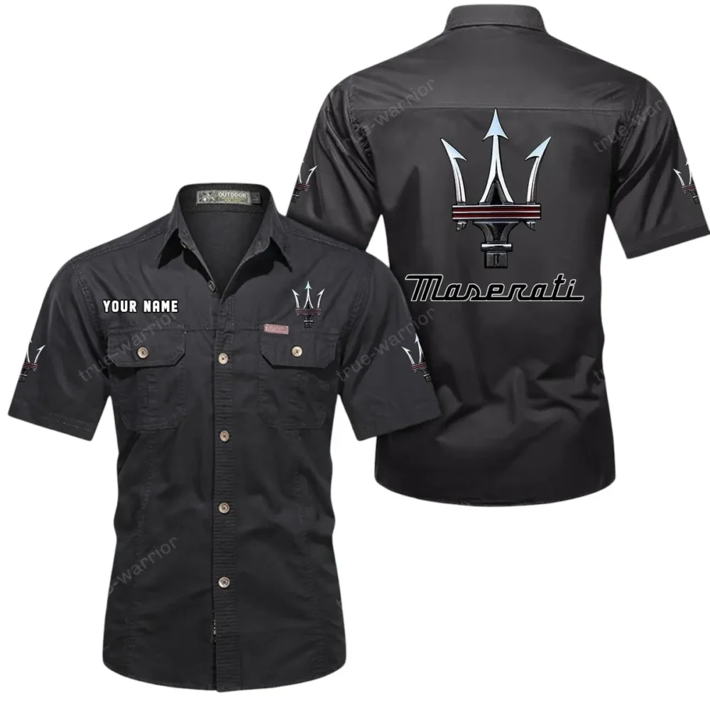 Grand Tourer  Exclusive Logo Short Sleeved Shirt, Gift For Grand Tourer  Enthusiasts CAR444 - Black - Image 2