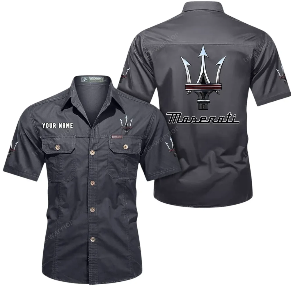 Premium Sports Sedan  Exclusive Logo Short Sleeved Shirt, Gift For Premium Sports Sedan  Lovers CAR444 - Gray - Image 2