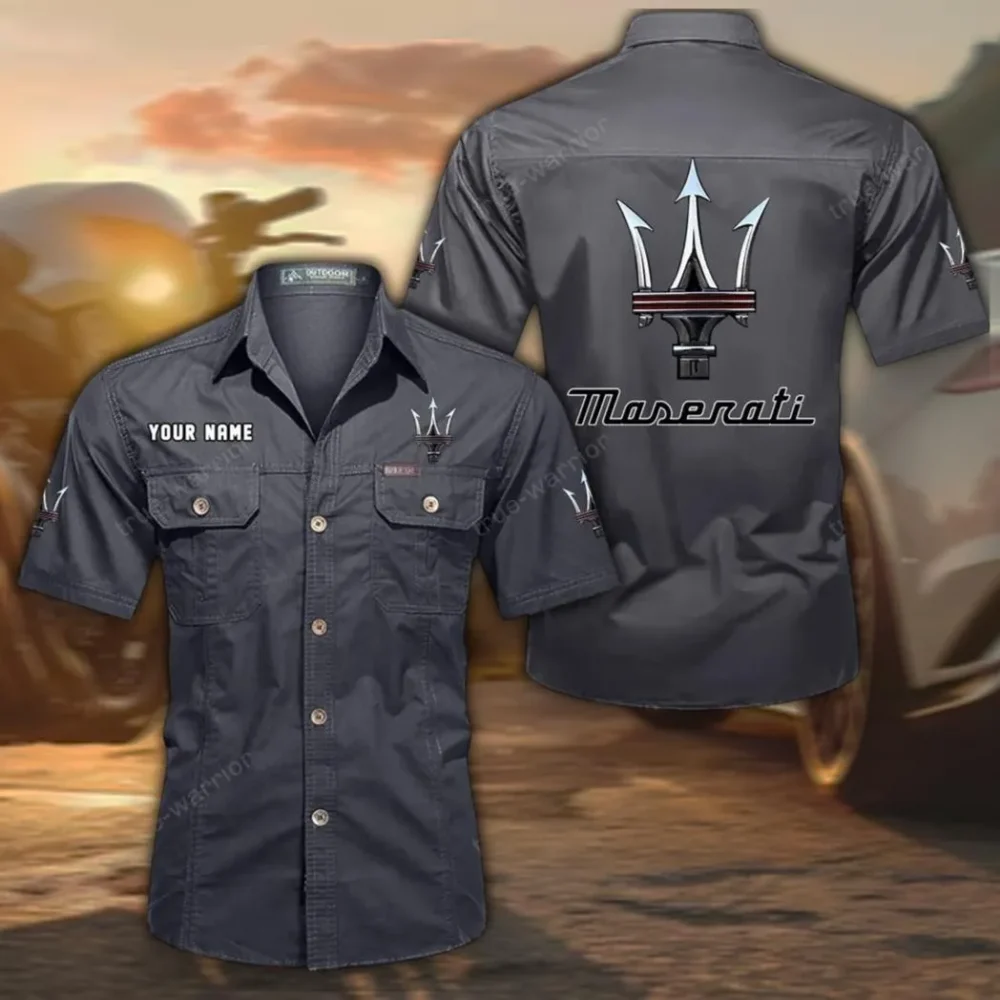 Premium Sports Sedan  Exclusive Logo Short Sleeved Shirt, Gift For Premium Sports Sedan  Lovers CAR444 - Gray