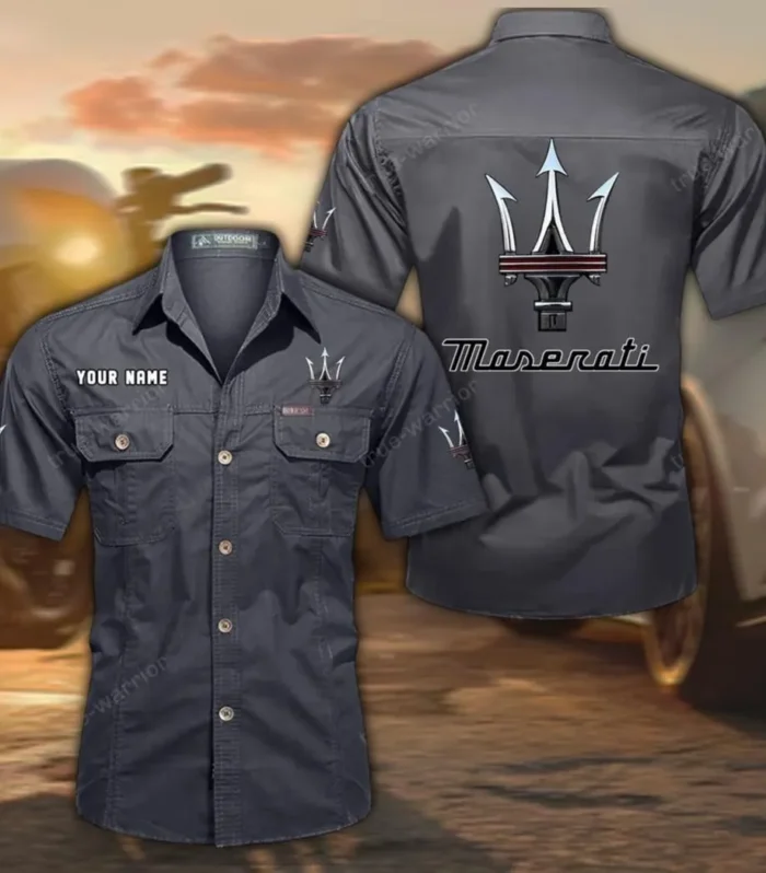 Premium Sports Sedan  Exclusive Logo Short Sleeved Shirt, Gift For Premium Sports Sedan  Lovers CAR444 - Gray