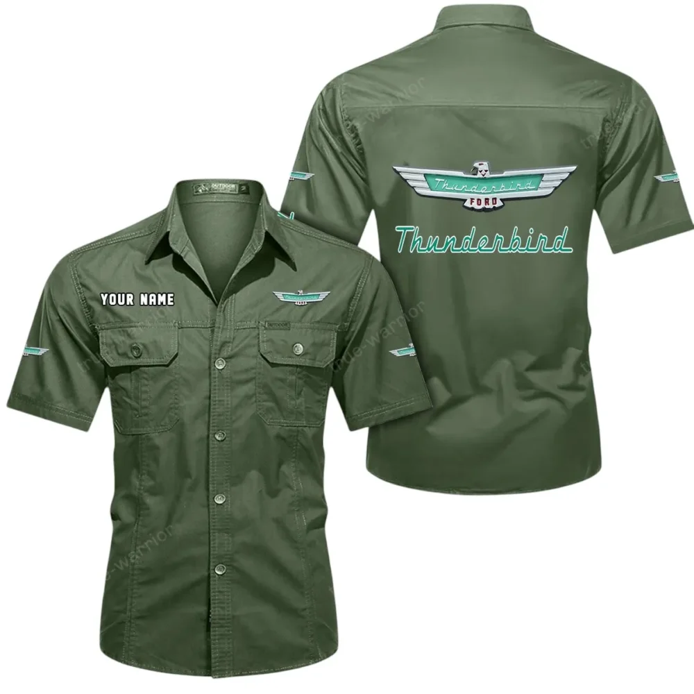 Classic Cruiser Exclusive Logo Short Sleeved Shirt, Gift For Classic Cruiser Lovers CAR444 - Army Green - Image 2