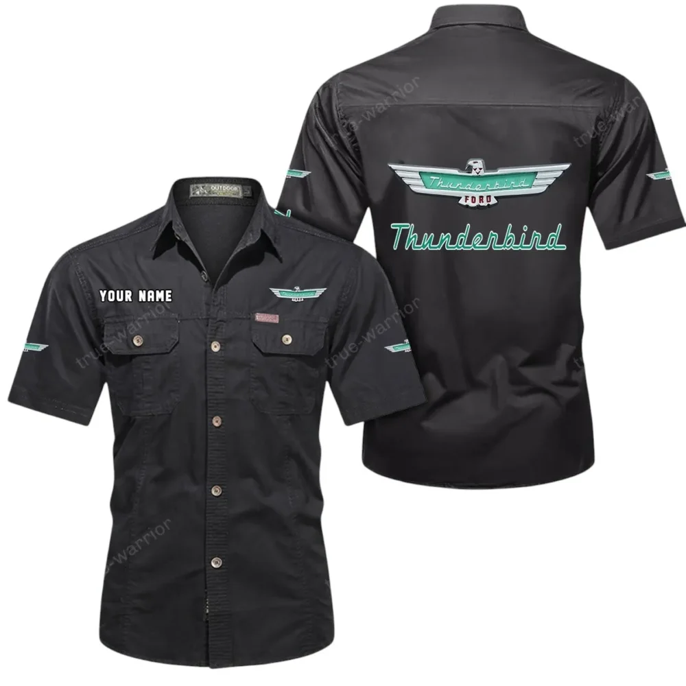 Vintage Flyer Exclusive Logo Short Sleeved Shirt, Gift For Vintage Flyer Lovers CAR444 - Black - Image 2
