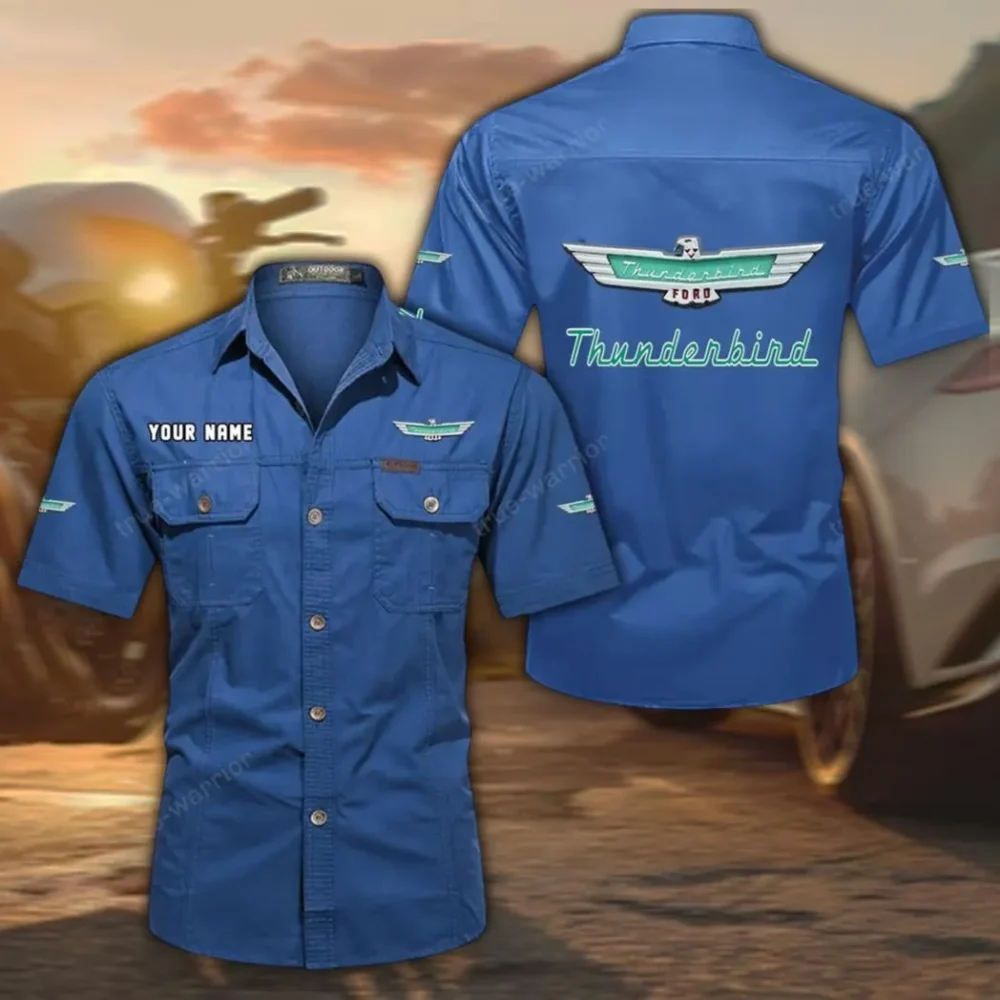 Heritage Coupe Exclusive Logo Short Sleeved Shirt, Gift For Heritage Coupe Enthusiasts CAR444 - Cowboy Blue