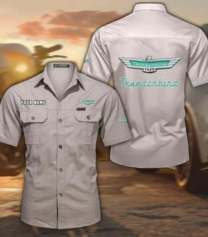 Heritage Cruiser Exclusive Logo Short Sleeved Shirt, Gift For Heritage Cruiser Enthusiasts CAR444 - Beige