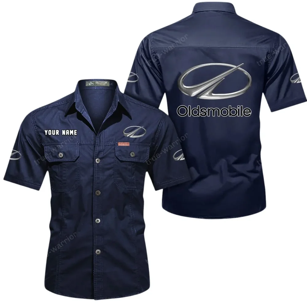 Luxury SUV Exclusive Logo Short Sleeved Shirt, Gift For Luxury SUV Enthusiasts CAR444 - Dark Blue - Image 2