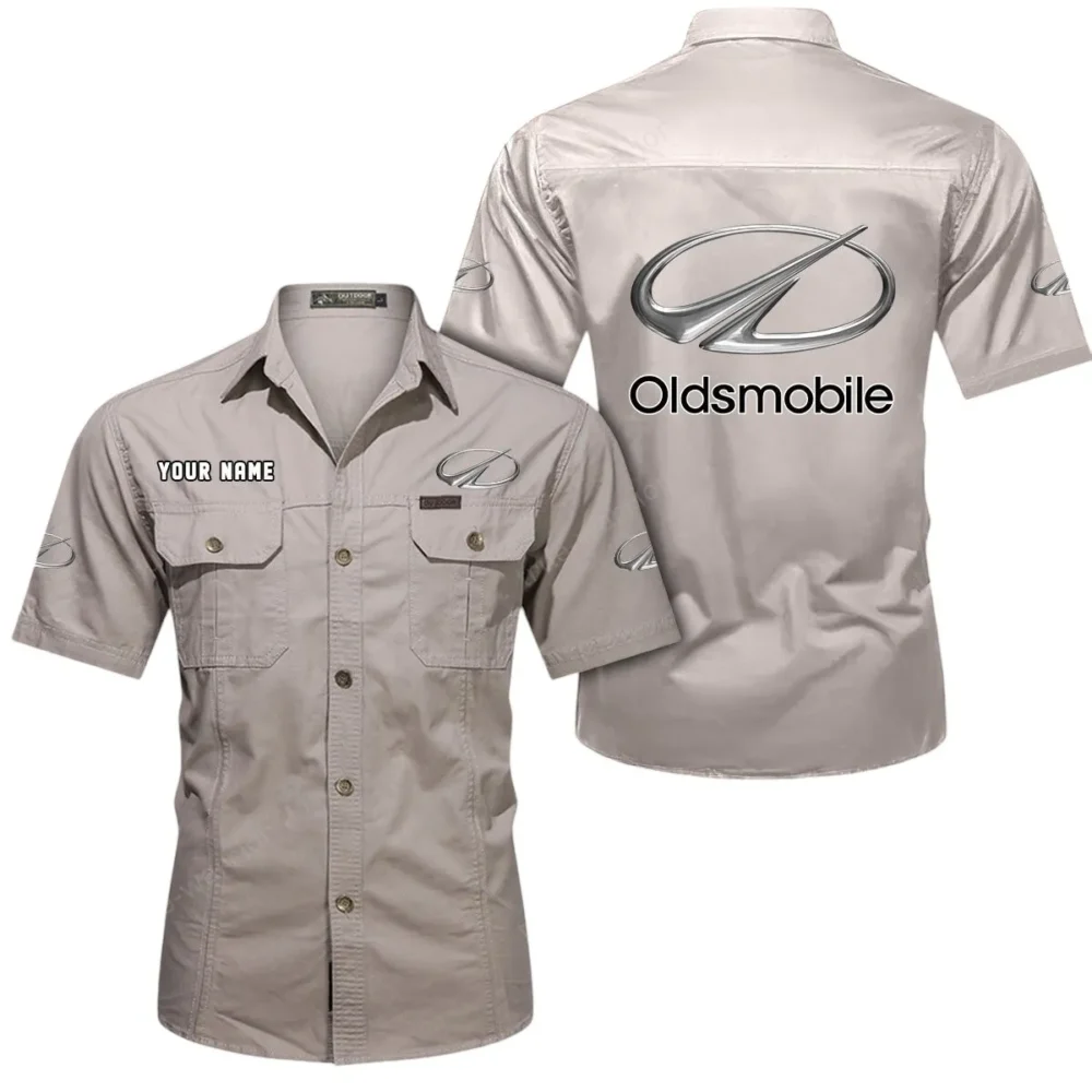 Grand Touring Car Exclusive Logo Short Sleeved Shirt, Gift For Grand Touring Car Lovers CAR444 - Beige - Image 2
