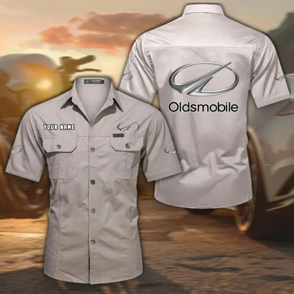 Grand Touring Car Exclusive Logo Short Sleeved Shirt, Gift For Grand Touring Car Lovers CAR444 - Beige