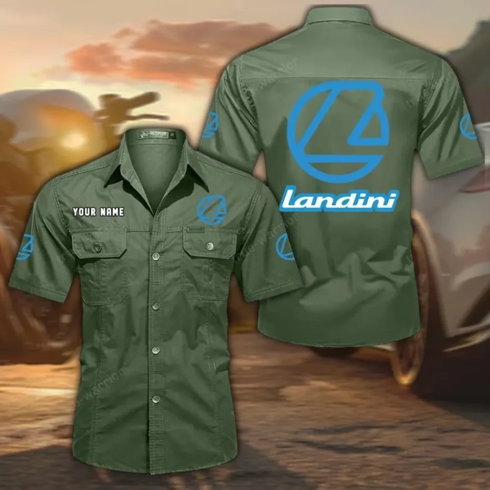 Compact Farm Tractor Exclusive Logo Short Sleeved Shirt, Gift For Compact Farm Tractor Lovers CAR444 - Army Green