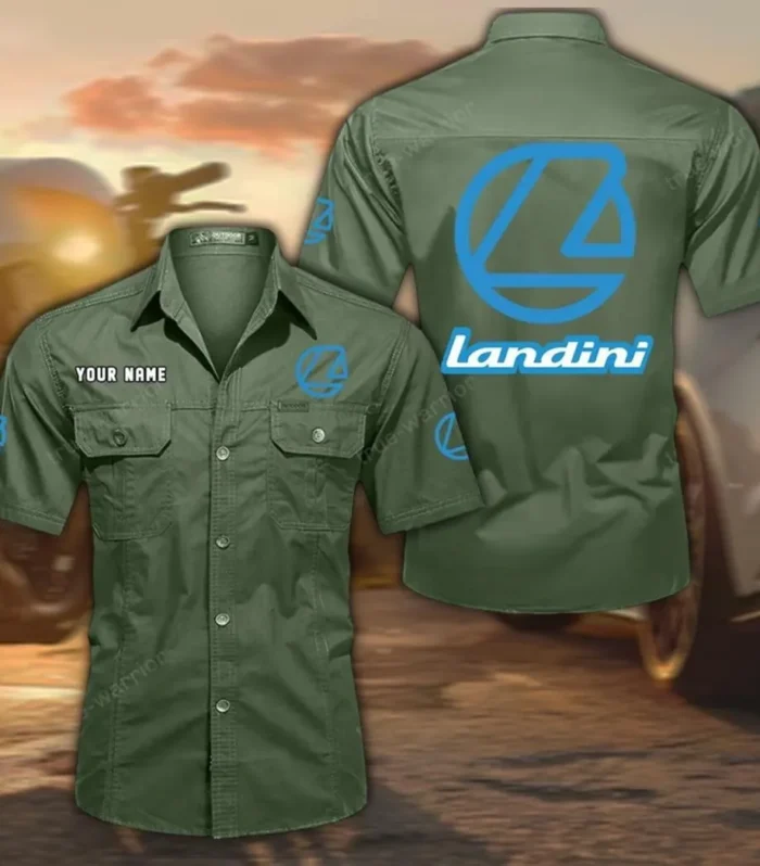 Compact Farm Tractor Exclusive Logo Short Sleeved Shirt, Gift For Compact Farm Tractor Lovers CAR444 - Army Green
