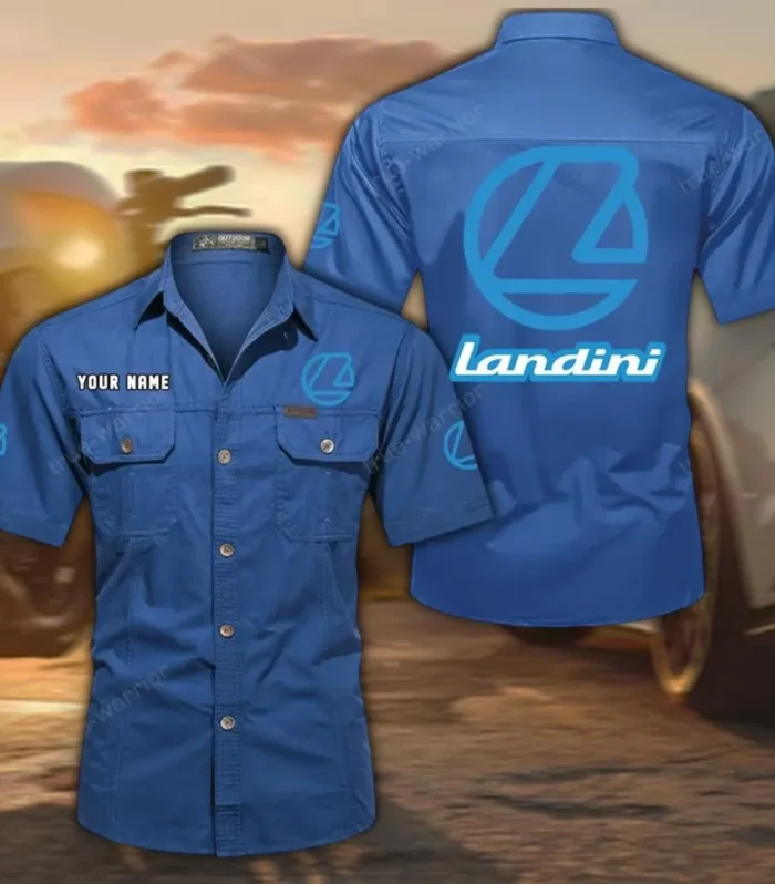 Field Helper Tractor Exclusive Logo Short Sleeved Shirt, Gift For Field Helper Tractor Lovers CAR444 - Cowboy Blue