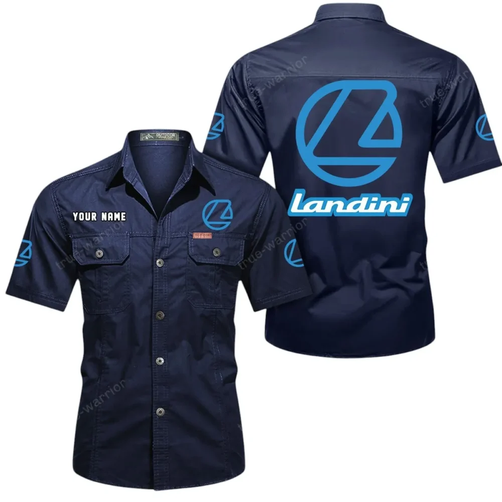 Crop Cultivation Tractor Exclusive Logo Short Sleeved Shirt, Gift For Crop Cultivation Tractor Lovers CAR444 - Dark Blue - Image 2