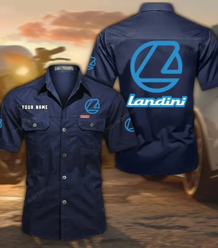 Crop Cultivation Tractor Exclusive Logo Short Sleeved Shirt, Gift For Crop Cultivation Tractor Lovers CAR444 - Dark Blue