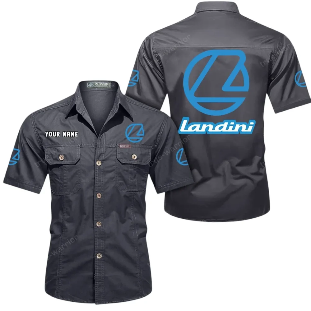 All-Purpose Work Tractor Exclusive Logo Short Sleeved Shirt, Gift For All-Purpose Work Tractor Enthusiasts CAR444 - Gray - Image 2