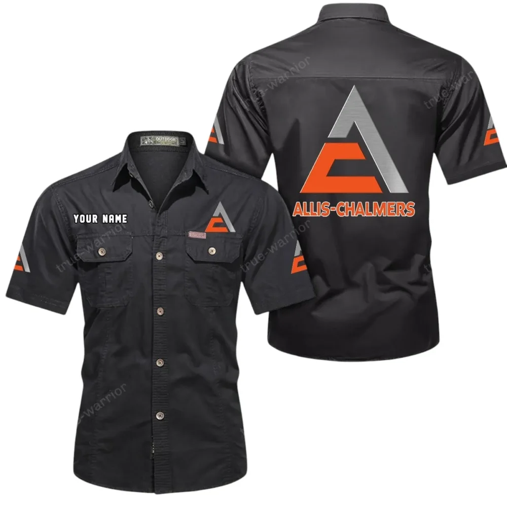 Agricultural Tractor Exclusive Logo Short Sleeved Shirt, Gift For Agricultural Tractor Enthusiasts CAR444 - Black - Image 2