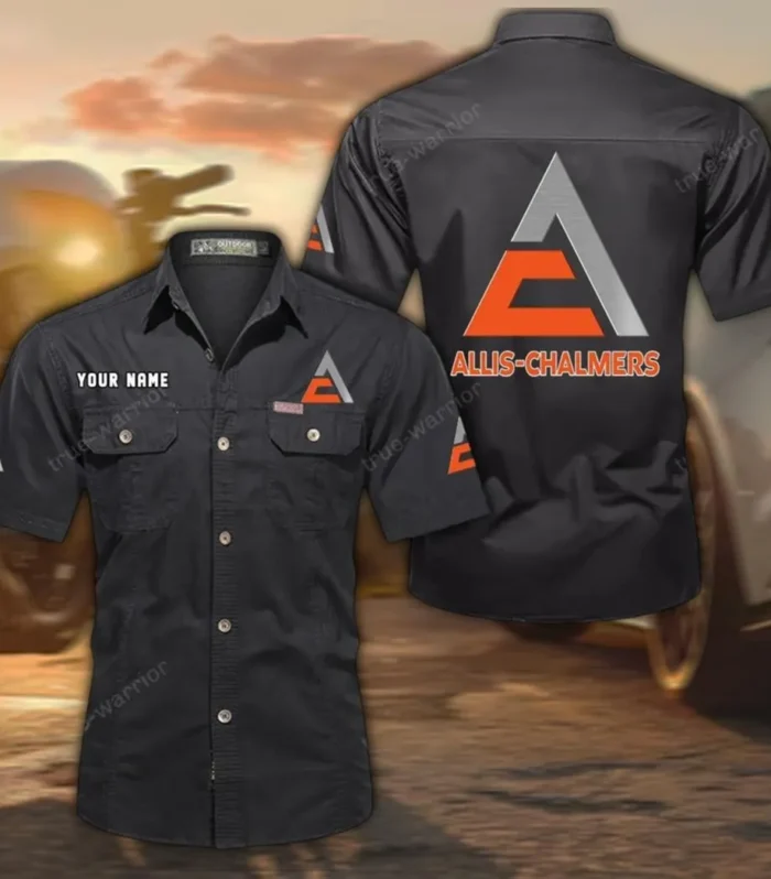 Agricultural Tractor Exclusive Logo Short Sleeved Shirt, Gift For Agricultural Tractor Enthusiasts CAR444 - Black