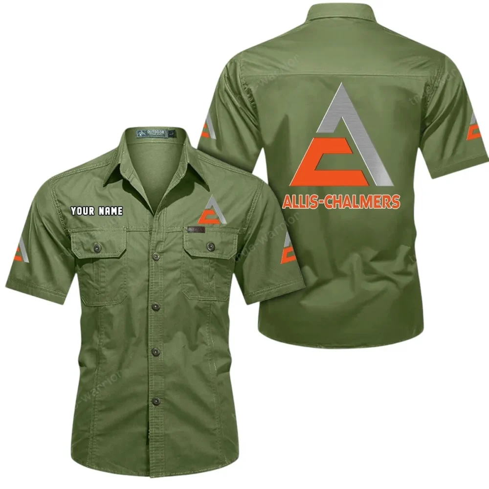 Field Tractor Exclusive Logo Short Sleeved Shirt, Gift For Field Tractor Lovers CAR444 - Fruit Green - Image 2
