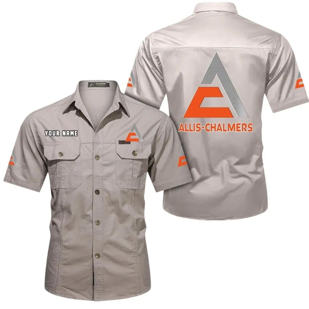 Agricultural Machine Exclusive Logo Short Sleeved Shirt, Gift For Agricultural Machine Lovers CAR444 - Beige - Image 2