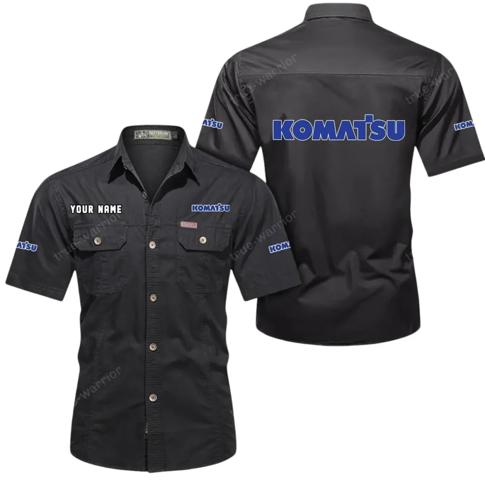 Heavy Duty Machine Exclusive Logo Short Sleeved Shirt, Gift For Heavy Duty Machine Lovers CAR444 - Black - Image 2
