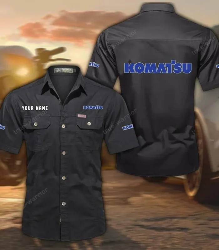 Heavy Duty Machine Exclusive Logo Short Sleeved Shirt, Gift For Heavy Duty Machine Lovers CAR444 - Black
